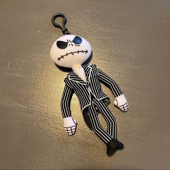Jack Skellington Keychain The Nightmare Before Christmas Plush Halloween Disney - Picture 7 of 8